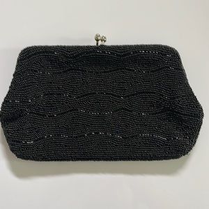 Black Beaded Evening Bag